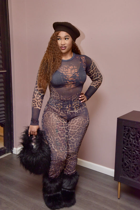 Alayna Leopard Set