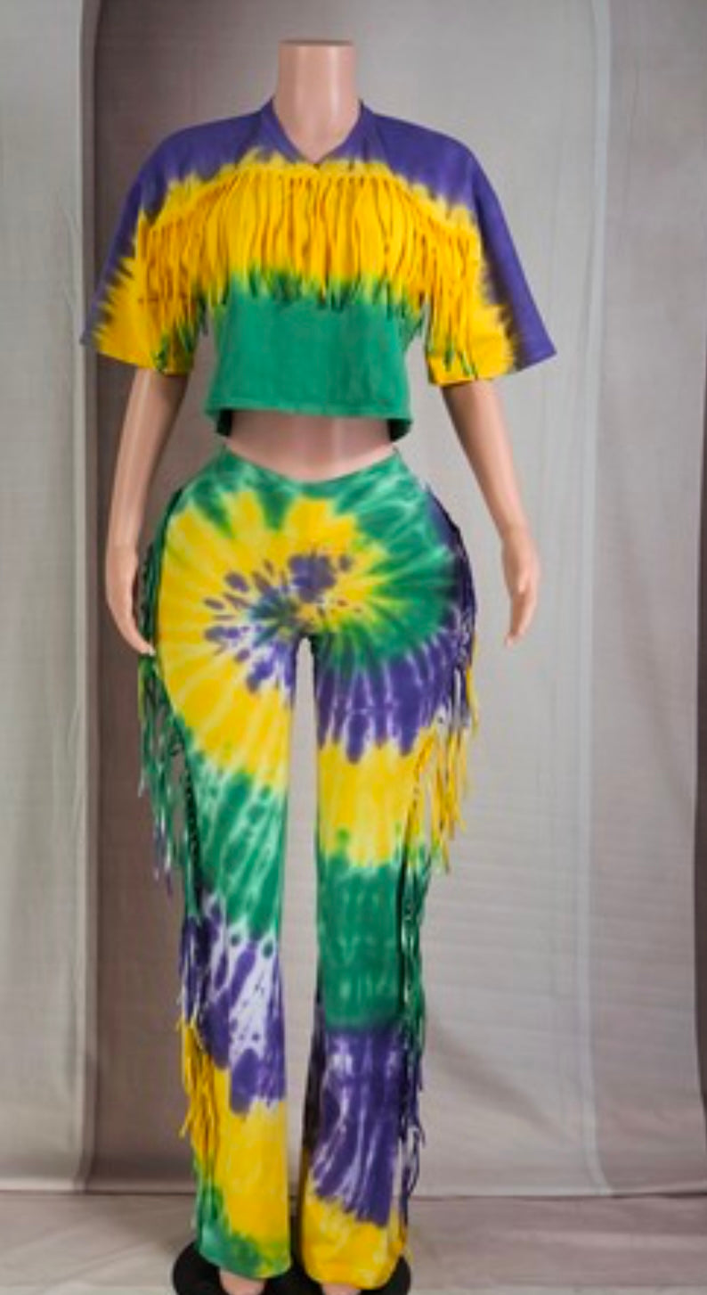 MARDI GRAS FRINGE SET