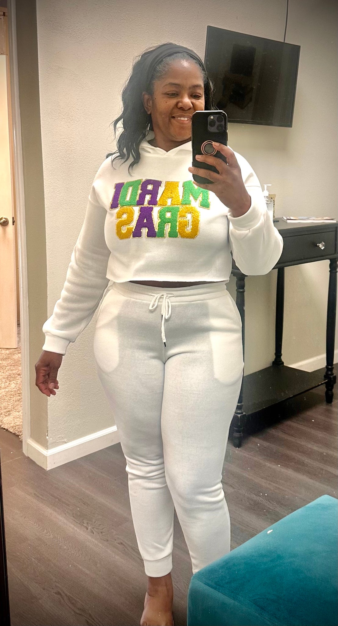 Comfy Mardi Gras Jogger Set