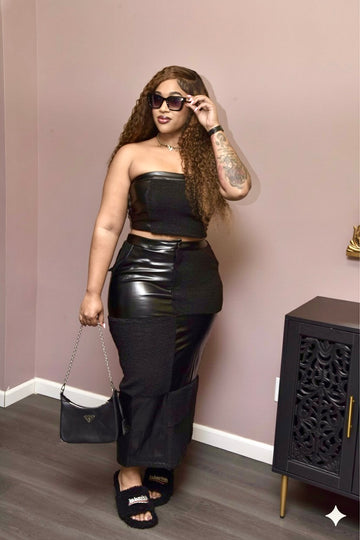 MIDNIGHT FLEECE AND FAUX SET