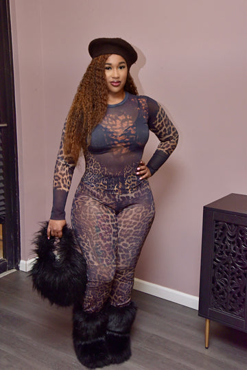 Alayna Leopard Set