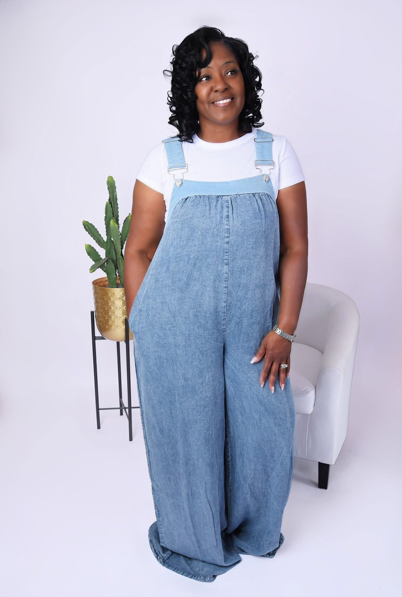Denim Overall Jumpsuit (2505)